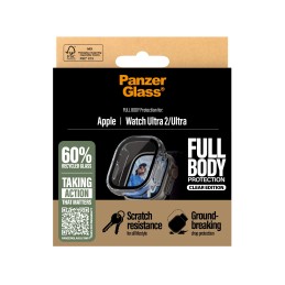 PanzerGlass ® Case Full Body Transparent Apple Watch Ultra 3 | Ultra 2 | Ultra | 49mm Pellicola proteggischermo trasparente 1 pz