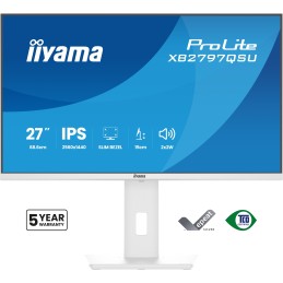 iiyama ProLite XB2797QSU-W1 computer monitor 27" 2560 x 1440 pixels Quad HD LED White