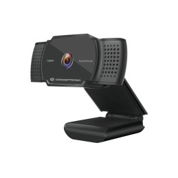 Conceptronic AMDIS06B Webcam 1920 x 1080 Pixel USB 2.0 Schwarz