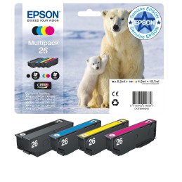 Epson Polar bear Multipack 4 Farben 26 Claria Premium Ink