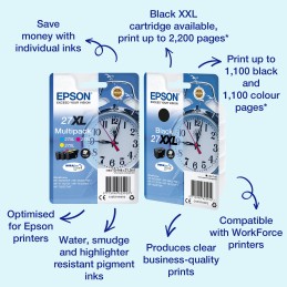 Epson Alarm clock C13T27114012 ink cartridge 1 pc(s) Original High (XL) Yield Black