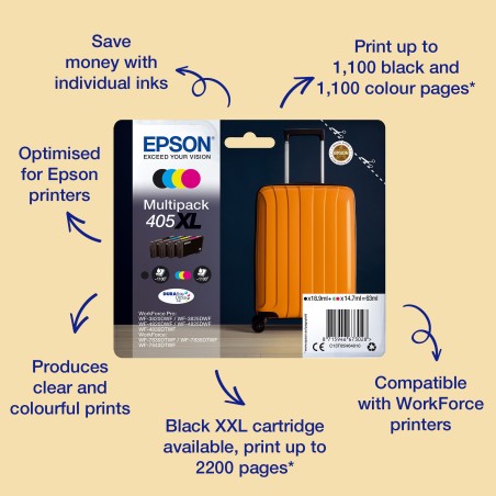 Epson 405 DURABrite Ultra Ink ink cartridge 1 pc(s) Original Standard Yield Yellow