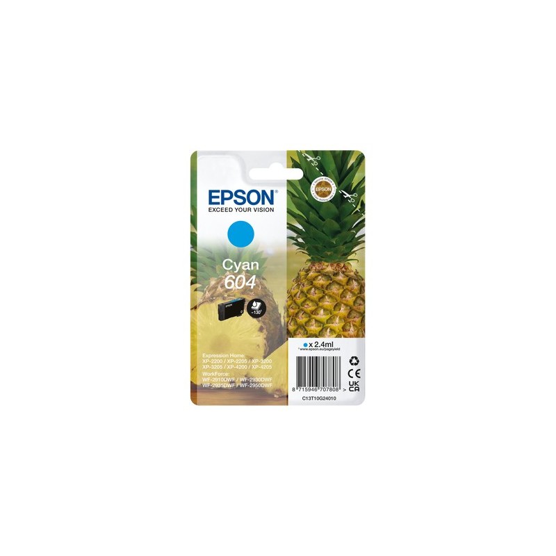 Epson 604 Druckerpatrone 1 Stück(e) Original Standardertrag Cyan