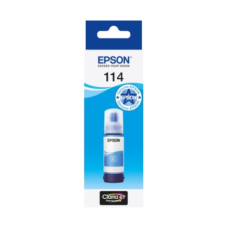 Epson 114 EcoTank Cyan ink bottle