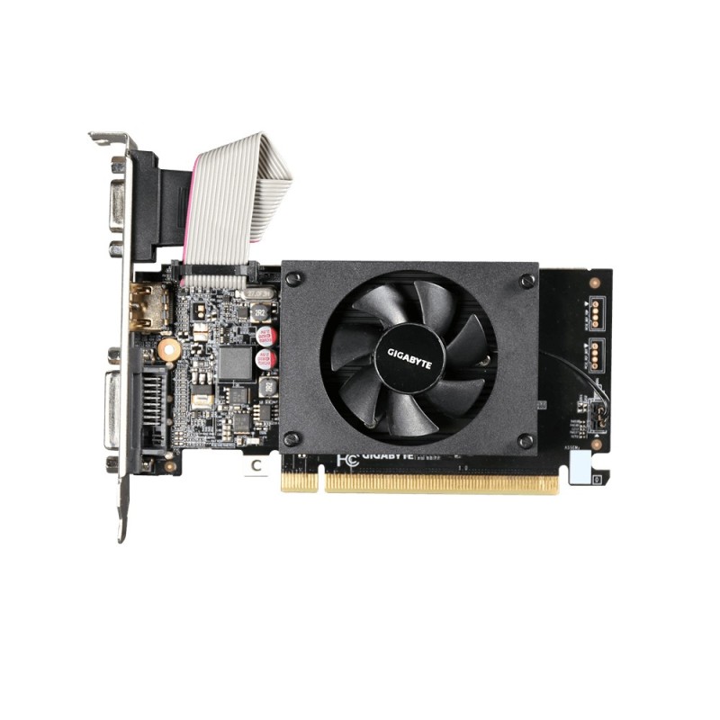 GIGABYTE GV-N710D3-2GL carte graphique NVIDIA GeForce GT 710 2 Go GDDR3