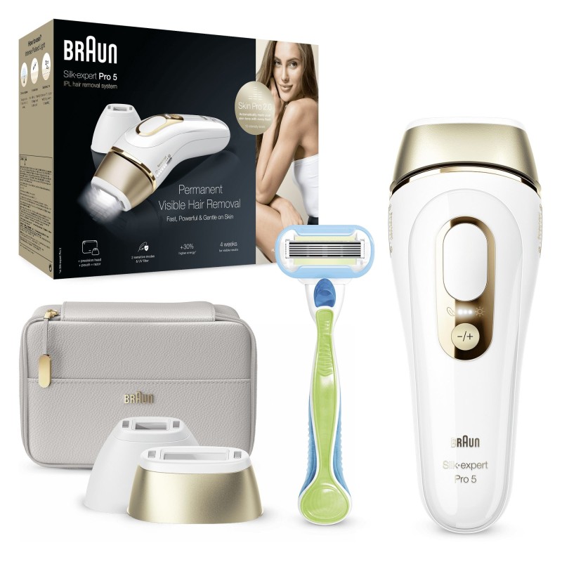 Braun Silk-expert Pro Silk expert Pro 5 PL5154 Lichtimpulstechnologie (IPL) Gold, Weiß