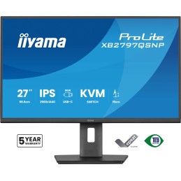 iiyama ProLite XB2797QSNP-B1 Computerbildschirm 68,6 cm (27") 2560 x 1440 Pixel Quad HD LCD Schwarz