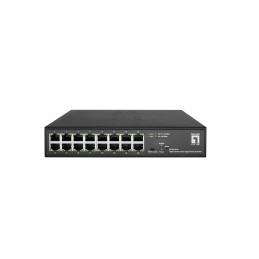 LevelOne GES-2216 network switch Managed L2 Gigabit Ethernet (10 100 1000) Black