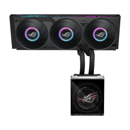 ASUS ROG Strix SLC IV 360 ARGB LCD Procesador Sistema de refrigeración líquida todo en uno 12 cm Negro 1 pieza(s)