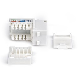 StarTech.com Jack Keystone Cat6, Lot de 24 Prises Ethernet RJ45 Keystone, Prise Murale UTP Cat6, Connecteur à 90 Degrés 110
