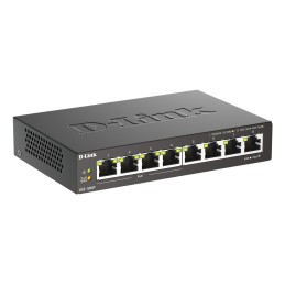 D-Link DGS-1008P E switch di rete Non gestito L2 Gigabit Ethernet (10 100 1000) Supporto Power over Ethernet (PoE) Desktop Nero