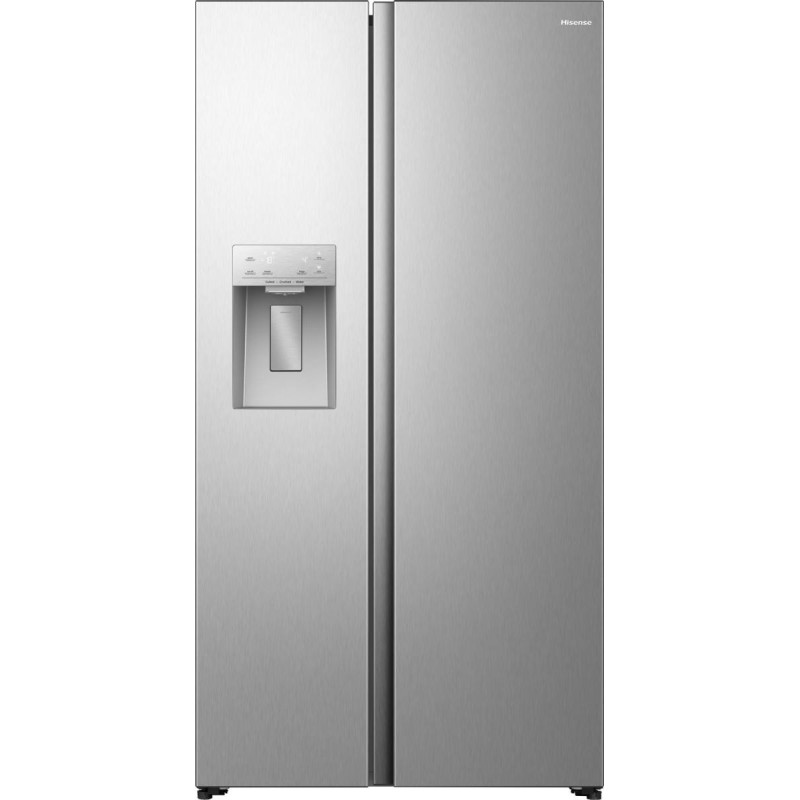 Hisense RS5P528STIE frigorifero side-by-side Libera installazione 528 L Grigio, Acciaio inox
