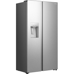 Hisense RS5P528STIE frigorifero side-by-side Libera installazione 528 L Grigio, Acciaio inox