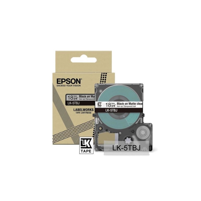Epson LK-5TBJ Negro, Transparente