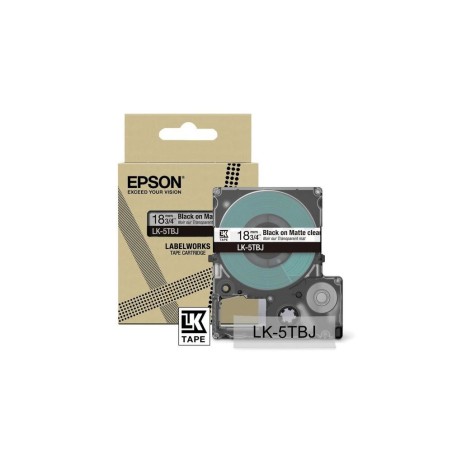 Epson LK-5TBJ Nero, Trasparente