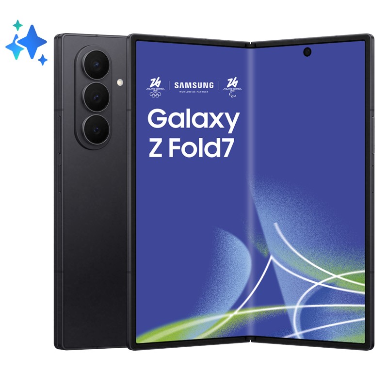Samsung Galaxy Z Fold7 Smartphone AI, RAM 12GB, 512GB, Display 6,5" 8", Camera 200MP, Batteria a lunga durata, Jetblack