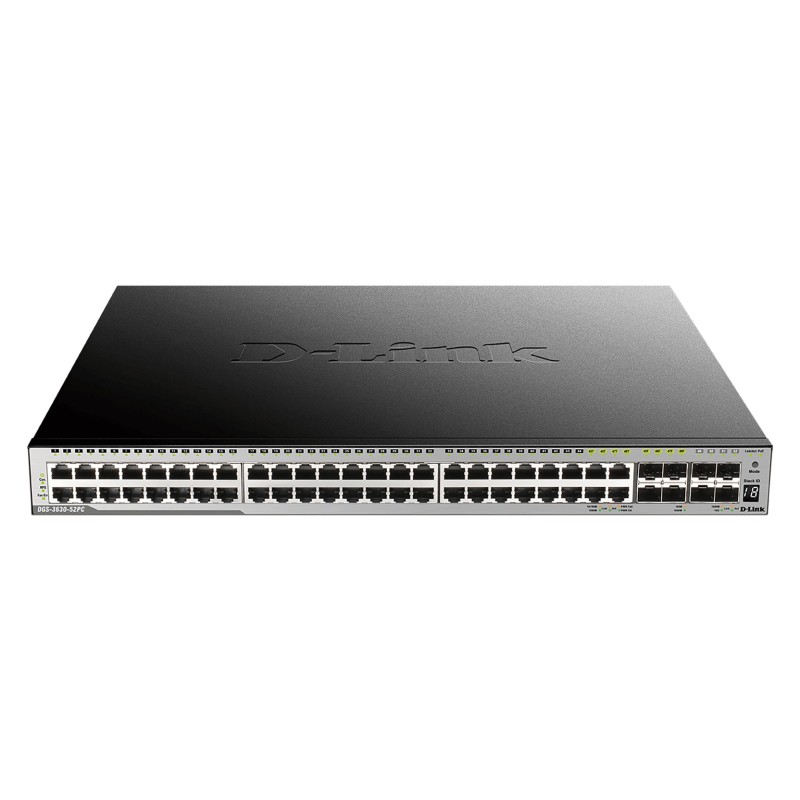 D-Link DGS-3630-52TC SI E Netzwerk-Switch Managed L3 Gigabit Ethernet (10 100 1000) 1U Schwarz