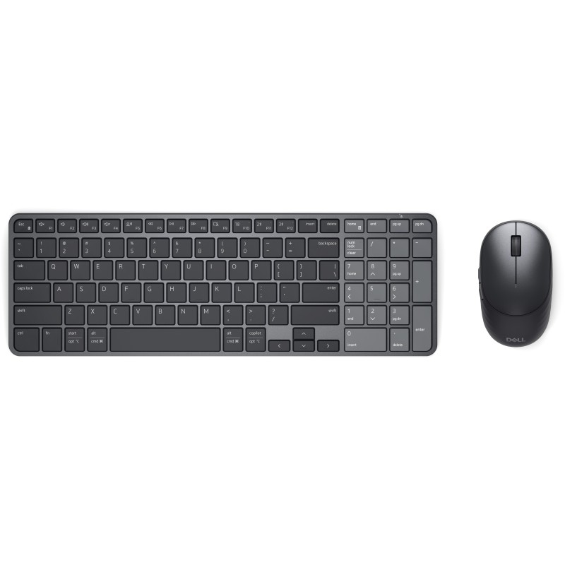 DELL Pro 7 KM746 Tastatur Maus enthalten Universal RF Wireless + Bluetooth QWERTY US International Graphit