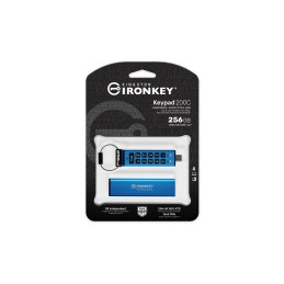 Kingston Technology IronKey Keypad 200C USB-C de 256 GB 200C, FIPS 140-3 nivel 3 AES-256