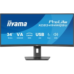 iiyama ProLite XCB3494WQSU-B1 computer monitor 34" 3440 x 1440 pixels UltraWide Quad HD LED Black