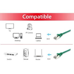 Equip Cat.6A S FTP Patchkabel, 2.0m, Grün