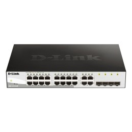 D-Link DGS-1210-20 Géré L2 Gigabit Ethernet (10 100 1000) 1U Noir
