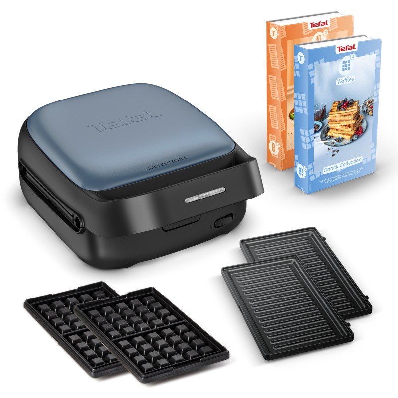 Tefal SW8674F0 gaufrier et appareil à croque-monsieur 700 W Noir, Bleu foncé