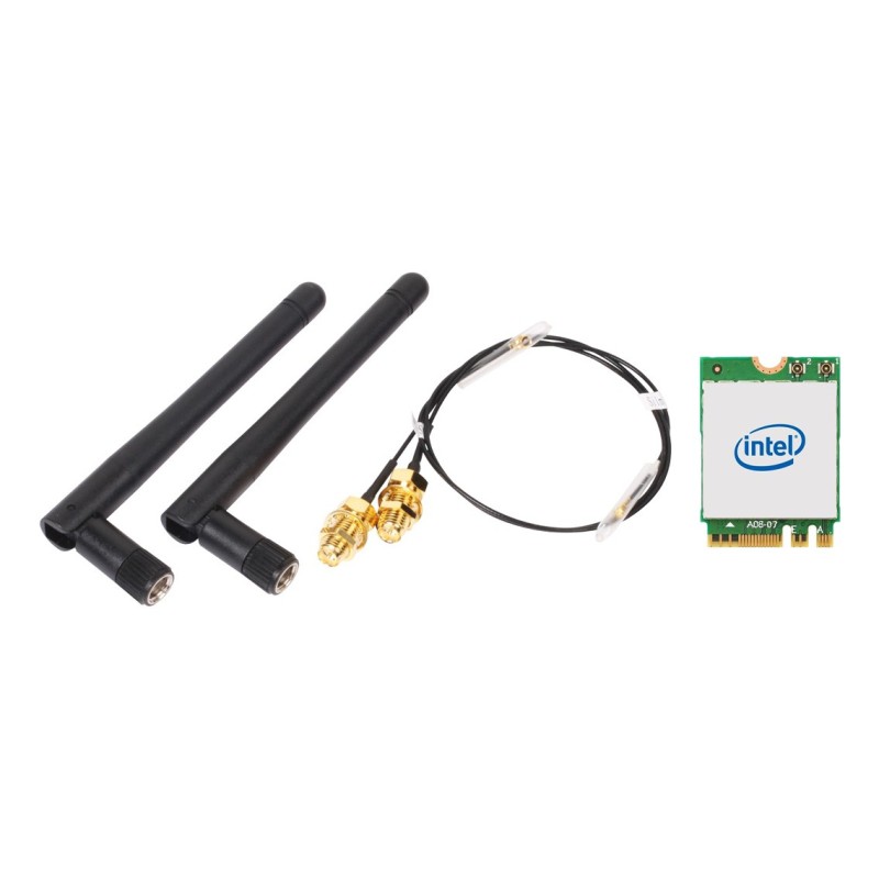 Shuttle WLN-M12 - Intel WLAN-AX210 Bluetooth Combo Kit mit M.2 card, Kabeln und ext. Antennen für Slim PCs