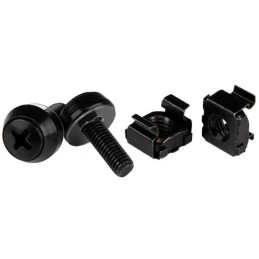 StarTech.com Paquete de 50 Tornillos M5 12mm, Tuercas de Jaula Cuadradas y Herramienta de Instalación - Kit de Montaje de