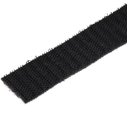 StarTech.com 15,2m Klettbandrolle, Schwarz, zuschneidbare wiederverwendbare Kabelbinder, Industriebefestigungsband für Kabel,