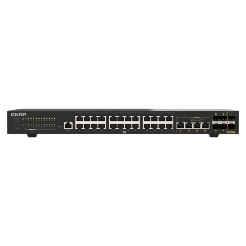 QNAP QSW-M2130-4C2S24T switch Gestionado L2 2.5G Ethernet (100 1000 2500) 1U Negro