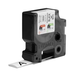 DYMO ® Rhino Industrial Heat-Shrink Labels, 3 4" Tube, Black Print on White