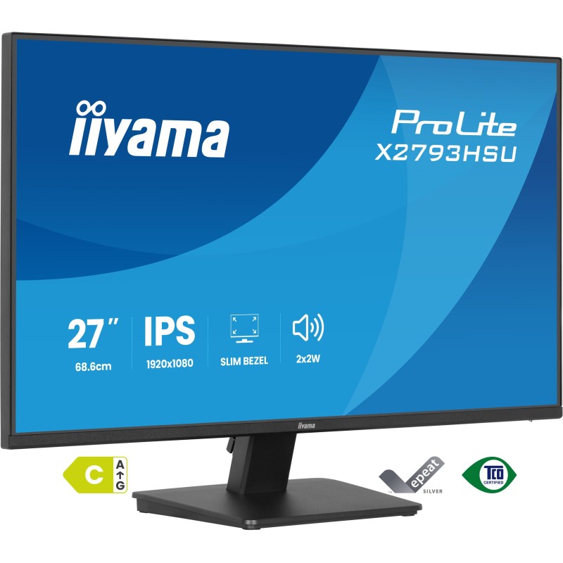 iiyama ProLite X2793HSU-B1 Computerbildschirm 68,6 cm (27") 1920 x 1080 Pixel Full HD LED Schwarz