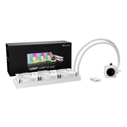 be quiet! LIGHT LOOP IO LCD | 360mm Procesador Sistema de refrigeración líquida todo en uno 12 cm Blanco 1 pieza(s)