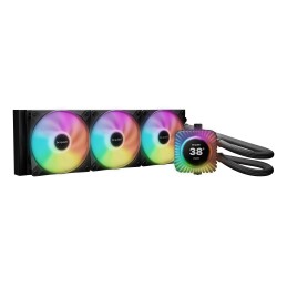 be quiet! Light Loop IO LCD 360 mm | Système de refroidissement liquide tout-en-un, 360 mm, noir, écran IPS, socket Intel et