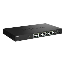 D-Link DMS-1250-28P E switch Gestionado L2 2.5G Ethernet (100 1000 2500) Energía sobre Ethernet (PoE) Negro
