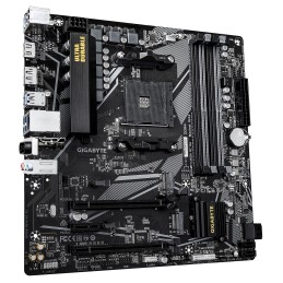 GIGABYTE B550M DS3H AC R2 Scheda madre - CPU AMD Ryzen 5000, VRM a 5+3 fasi, fino a 4733 MHz DDR4 (O.C.), 1x M.2 PCIe 4.0 + 1x