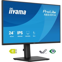 iiyama ProLite XB2491H-B1 pantalla para PC 60,5 cm (23.8") 1920 x 1080 Pixeles Full HD LCD Negro