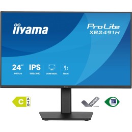 iiyama ProLite XB2491H-B1 Computerbildschirm 60,5 cm (23.8") 1920 x 1080 Pixel Full HD LCD Schwarz