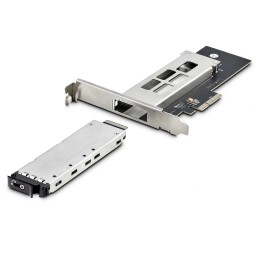 StarTech.com Tarjeta PCIe x4 a SSD NVMe M.2 - Rack Móvil Backplane con Bandeja Removible Hot Swap Intercambiable en Caliente -