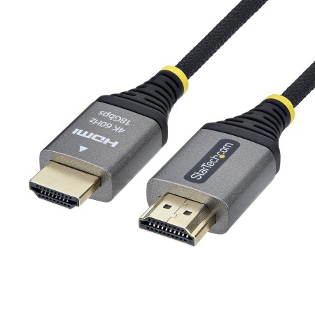 StarTech.com Cavo HDMI High Speed Premium Certificato da 3 m, Ultra Flessibile, 4K 60Hz 1440p 144Hz, HDR10 ARC, 18Gbps, Cavo