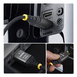 StarTech.com HDMI2-FLEX-4K60-1M HDMI cable 39.4" (1 m) HDMI Type A (Standard) Black, Silver