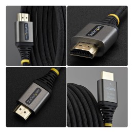 StarTech.com Cable HDMI Certificado Premium de Alta Velocidad de 50cm - Ultraflexible - Trenzado - 4K 60Hz 1440p 144Hz -