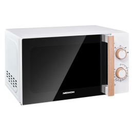 MEDION MD 10596 Mikrowelle 20L DE Weiß Solo-Mikrowelle Arbeitsplatte 700 W
