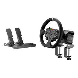 Moza Racing RS074 Gaming-Controller Schwarz Bluetooth USB Lenkrad + Pedale Digital PC