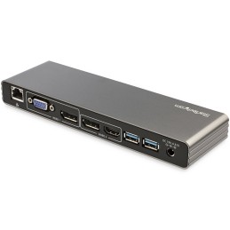StarTech.com TB3DK2DHVUE laptop dock port replicator Wired Thunderbolt 3 Gray