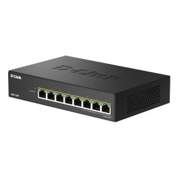 D-Link DMS-108P E switch No administrado 2.5G Ethernet (100 1000 2500) Energía sobre Ethernet (PoE) Negro