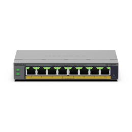 NETGEAR GS108EPP Unmanaged Gigabit Ethernet (10 100 1000) Power over Ethernet (PoE) Desktop- Wandmontage Grau