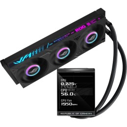 ASUS ROG Strix LC IV 360 ARGB LCD Processore Raffreddatore di liquidi tutto in uno 12 cm Nero