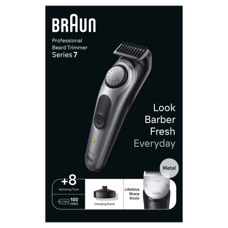 Braun BeardTrimmer 7 BT7420 Akku 40 2 cm Schwarz, Grau